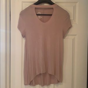 Maurices Light Pink Choker Tshirt